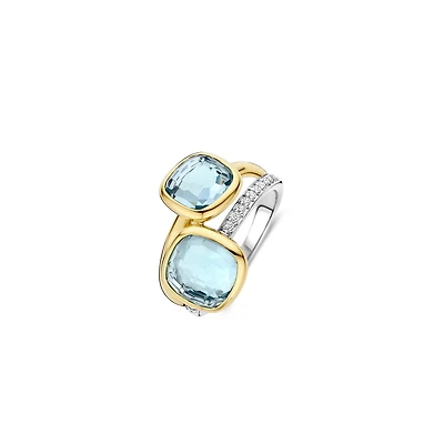 Shades of The Ocean Double Blue Ring