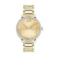 Bold Evolution 2.0 Swarovski Golden 34MM Watch