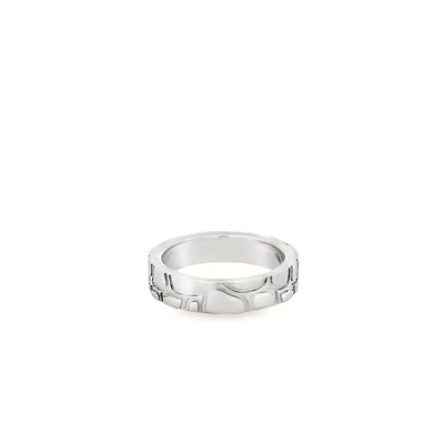Snake Skin Textured Ring (Size 7)