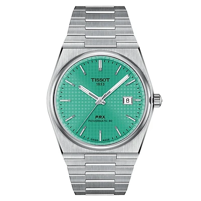 PRX Powermatic 80 Mint Green Waffle 40MM Watch