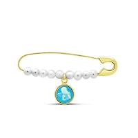 Guardian Angel Blue Agathe Baby Pin