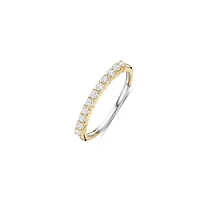 Thin Sparlkle Golden Ring