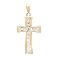 .85ct Diamond Cross Pendant