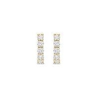 Ultimate Sparkle 15MM Huggie Earrings - Golden