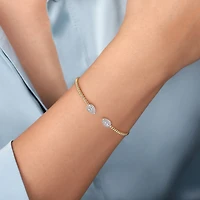 Pear Shape Diamond Open Bujukan Bracelet