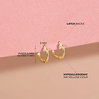 9MM Tiny Hoop Earrings