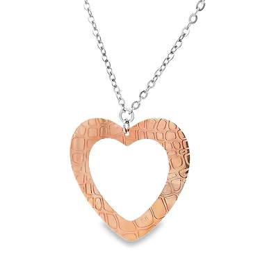 Open Heart Pendant Necklace