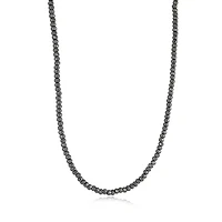 3MM Hematite Steel Necklace
