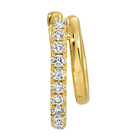 Diamond Two Line Ear Cuff