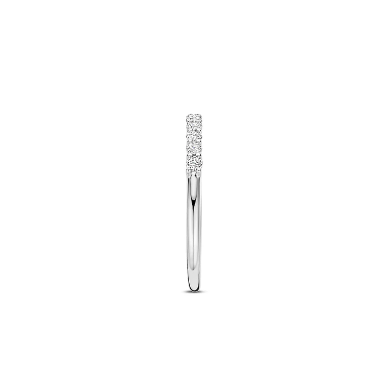 Thin Sparkle Silver Ring