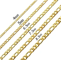 Figaro Solid 4MM Chain