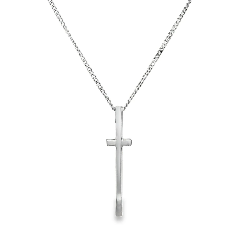 Long Cross Pendant w/ Chain (16")