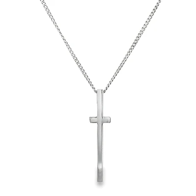 Long Cross Pendant w/ Chain (16")