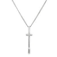Long Cross Pendant w/ Chain (16")