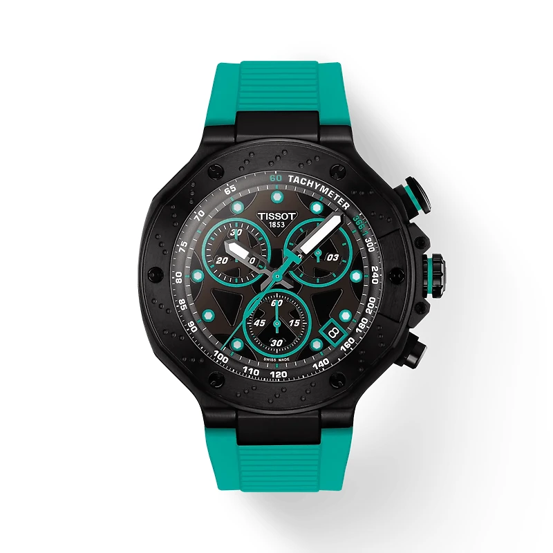 T-Race Aqua/Black 45MM Watch