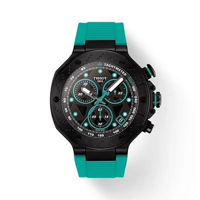 T-Race Aqua/Black 45MM Watch