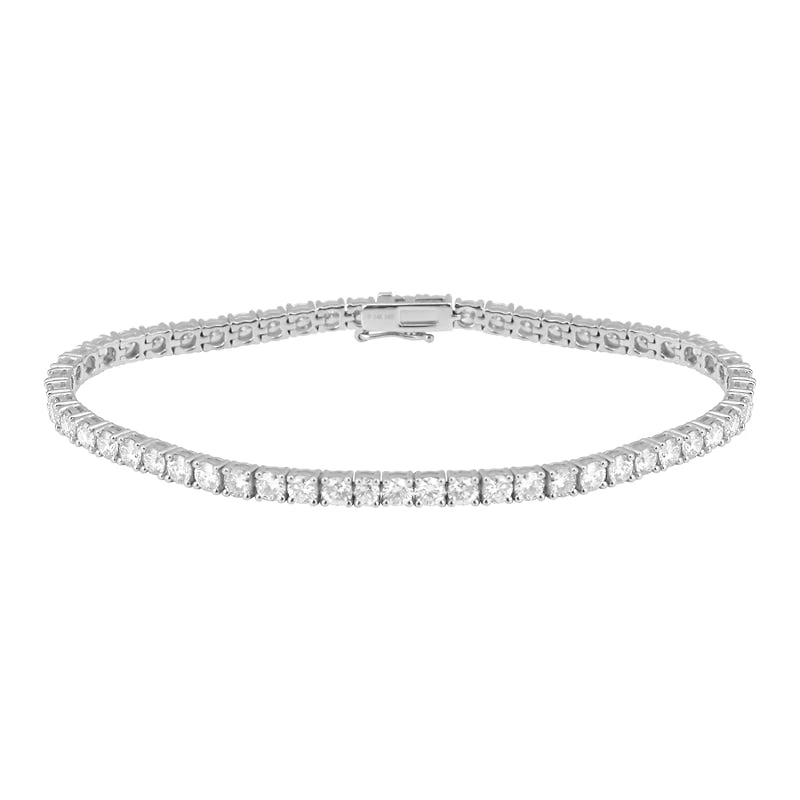 5.05CT Round Cut Diamonds Tennis Bracelet
