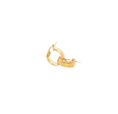 Hollow 13.5MM Huggie Earrings