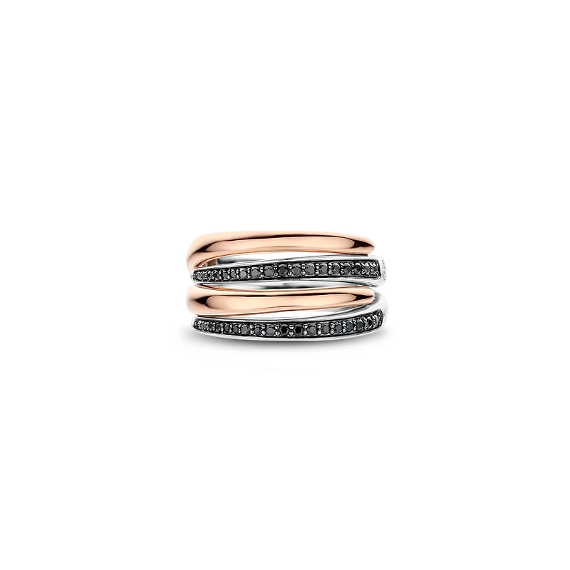 Modern Curve Rose Ring