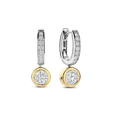 Core Signature Two Tone Earrings