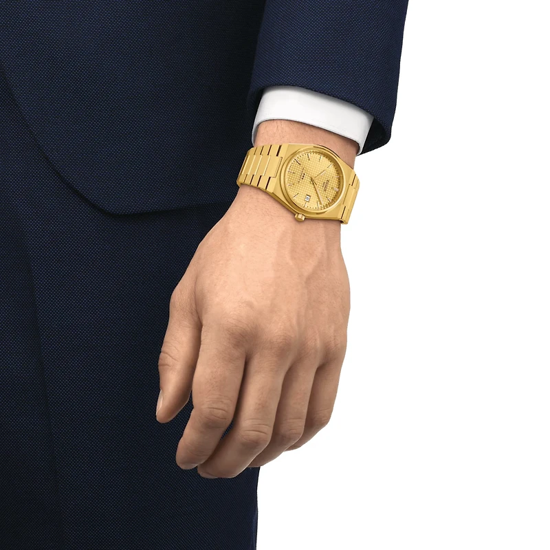 PRX Powermatic 80 Yellow Waffle 40MM Watch