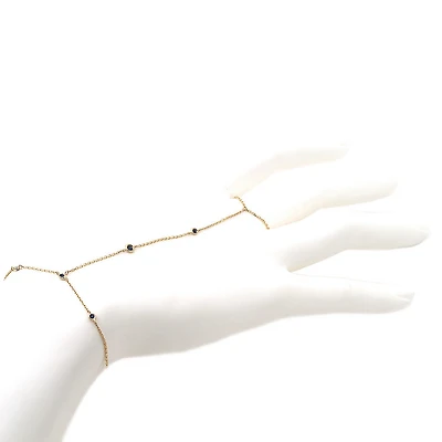 Blue Sapphire Five Stones Hand Chain