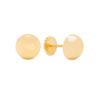 4MM Half Ball Stud Earrings