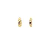 Diamond Cut 15MM Huggie Earrings