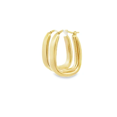 Rectangular Hoop Earrings