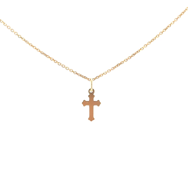 Flat Design Cross 13MM Pendant
