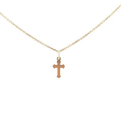 Flat Design Cross 13MM Pendant