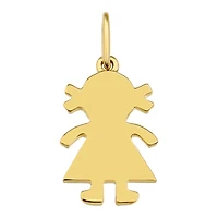 Girl Solid Gold Pendant