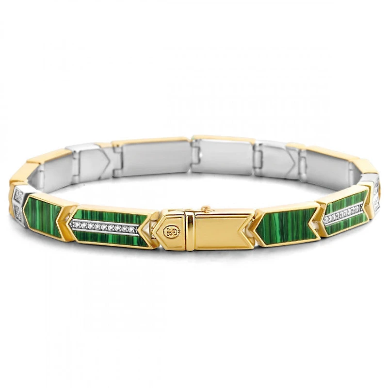 Green Malachite Arrow Bracelet