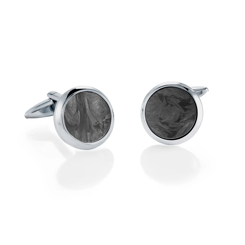 Steel and Carbon Fiber Cufflinks
