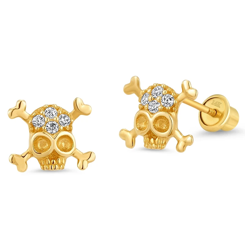 Bones and Skull Stud Earrings