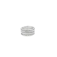 Bond Silver 5 Stack Rings (Size 8.5)