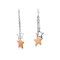 Dangle Double Star Earrings