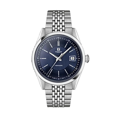 Visodate Powermatic 39mm Watch with Blue Dial