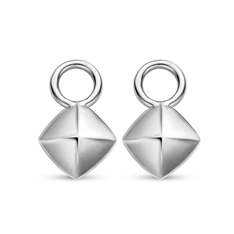 Silver Pyramid Ear Charm
