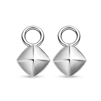 Silver Pyramid Ear Charm