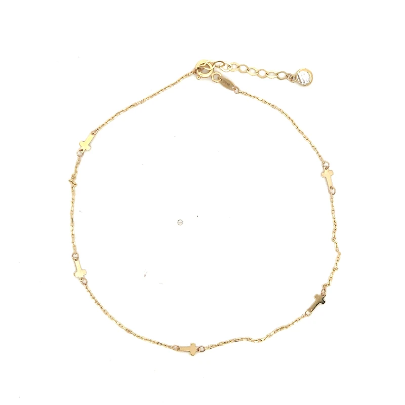 Cross Charms Ankle Bracelet