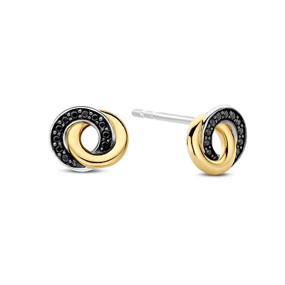 Black Wish Stud Earrings
