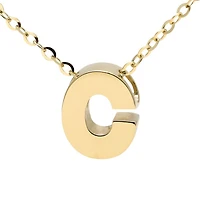 Block 8MM Initial Necklace