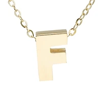 Block 8MM Initial Necklace
