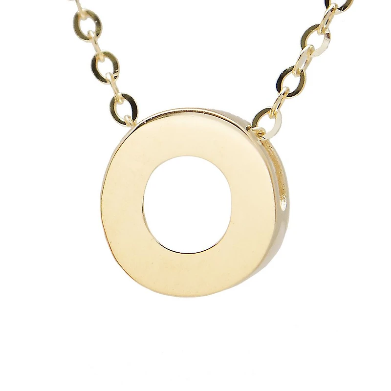 Block 8MM Initial Necklace
