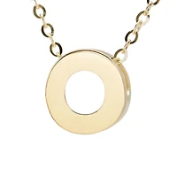 Block 8MM Initial Necklace