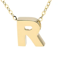 Block 8MM Initial Necklace