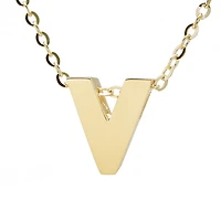 Block 8MM Initial Necklace