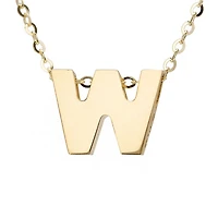 Block 8MM Initial Necklace