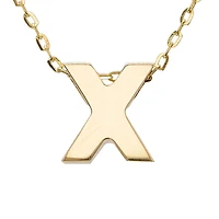 Block 8MM Initial Necklace